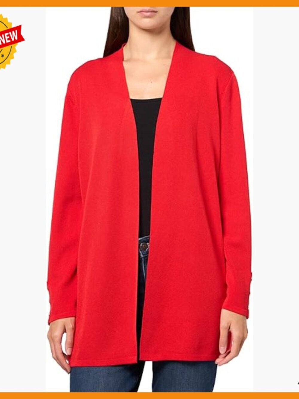 Self Edge Kissing Front Cardigan, Women's Sweater, Casual Layering Piece